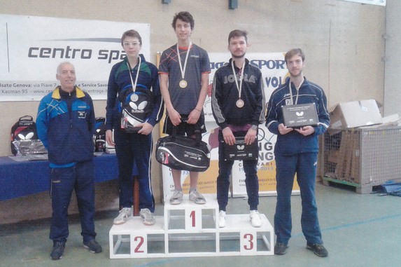 Podio Torneo Rosso Chiavari 31/01/2016